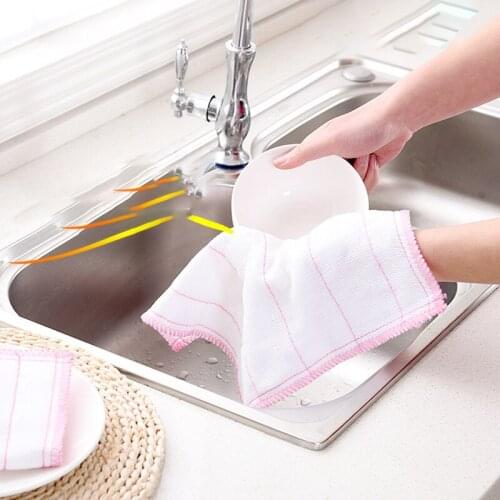5Pcs Towel Cloth for kitchen glasses towel Rag for car Microfiber towel for auto Utensils for kitchen towels Rags for kitchen