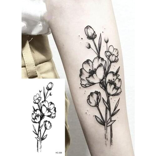 5 PCS Waterproof Temporary Tattoo Sticker Body Arm Geometric Planet Jellyfish Tatoo Stickers Flash Fake Tattoos for Men Women