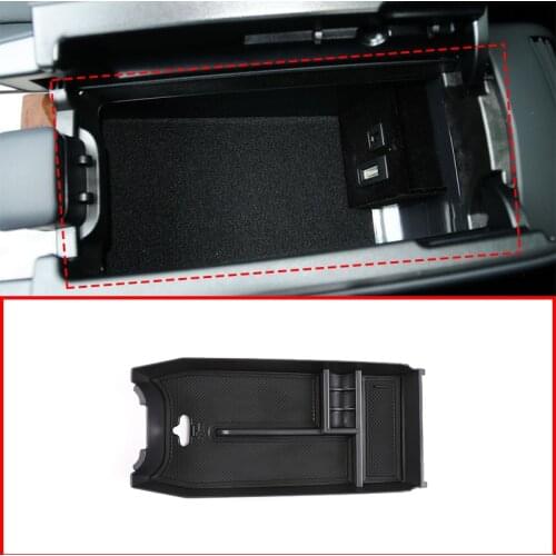 For Mercedes Benz E Class W212 2012-2015 Console Central Armrest Storage Box Multi-function Boxes Car Accessoriy With AMG Logo