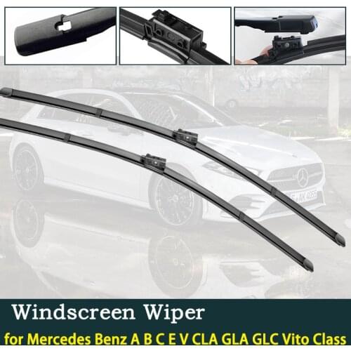 Car Wiper Blade for Mercedes Benz A B C E V CLA GLA GLC W176 W246 W205 W213 S213 W447 C117 X156 X253 Vito Class Car Accessories