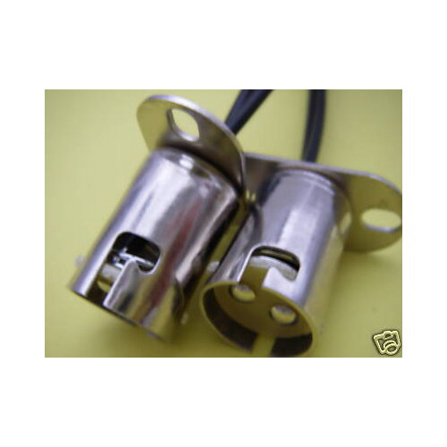 BAY15d Bayonet Offset Light Bulb LED Base Socket 2pc