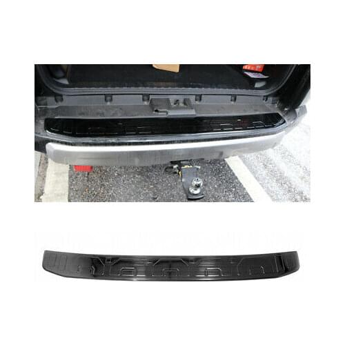 Black Outer Rear Bumper Protector Sill Plate Cover For Toyota 4Runner 2014-2019