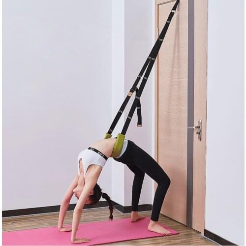 Long Portable Yoga Rope Polyester Cotton Adjustable D-Ring Gym Waist Leg Fitness Dance Training Door Card Yoga Belts Unisex