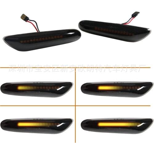 For BMW E60 E90 E91 E81 E83 E88 E92 E82 E46 Dynamic Repeater Side Marker Mirror Indicator Blinker Flowing LED Turn Signal Light