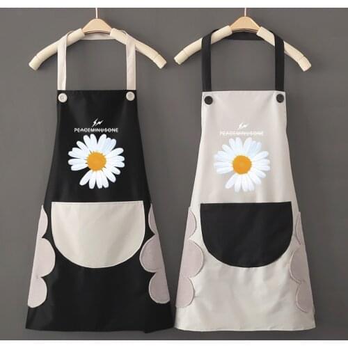 Household kitchen apron women fashion waterproof and oil proof