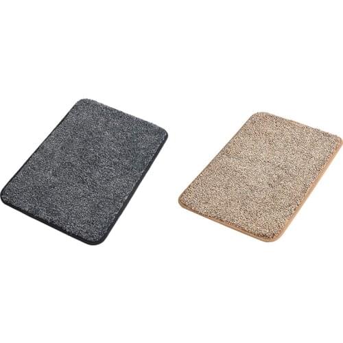Door Mat, Backing Non Slip Low-Profile Super Absorbent Door Mat Cotton Shoe Scraper Dirt Trapper Pet Mat for Front