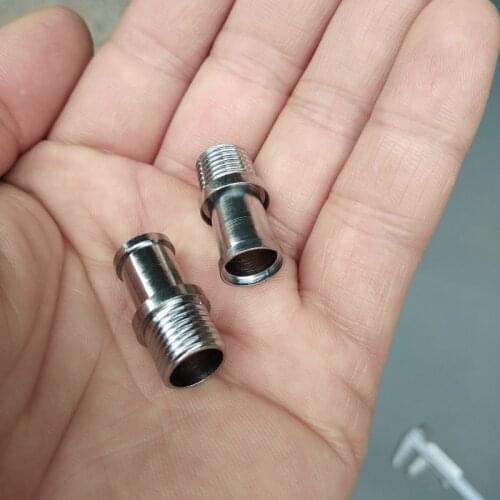 Metal hollow tube with M10 single head hollow tube male thread can be connect to G4 Lamp Base Lighting accessories