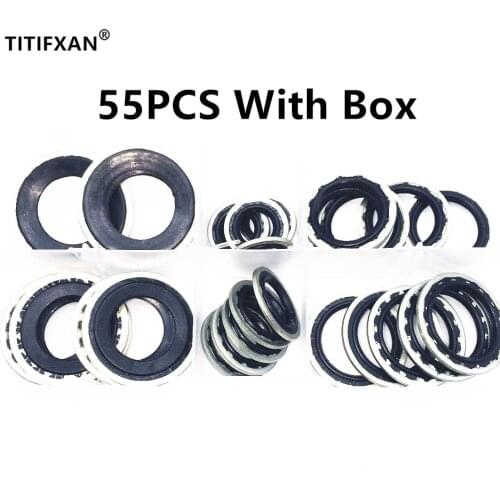 Auto R134a R12 A/C Car Sealing gaskets for automotive air conditioning systems, expansion valve gaskets, pipe head repair box