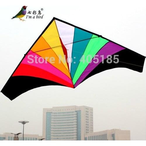 Outdoor Fun Sports Rainbow Triangle/ 1.8m Delta Power Kite good Flying