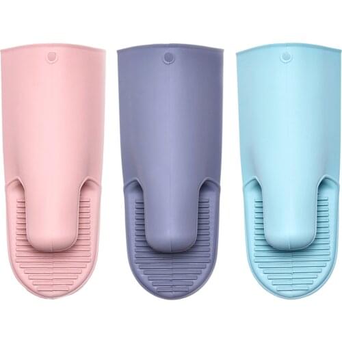 Thickened Insulated Gloves Silicone Non-Slip High Temperature Resistance Microwave Oven Mitts Portable Handle Gloves