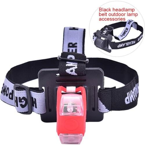 Headband Helmet Strap Mount Head Strap For LED Headlamp Head Bike Light Black Cycling Headlight Band Accessories New