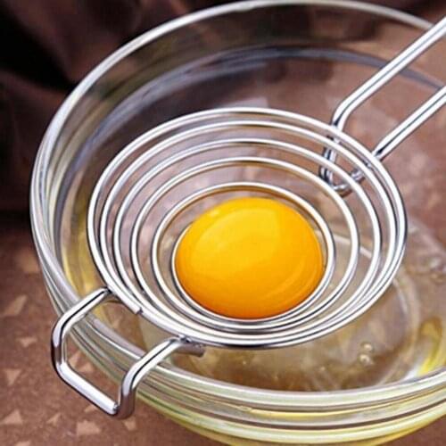 Egg Yolk Separator Divider White Hand Held for Making Cake Convenient Kitchen Tool Accessories Utensils Gadget Wholesale Hot New