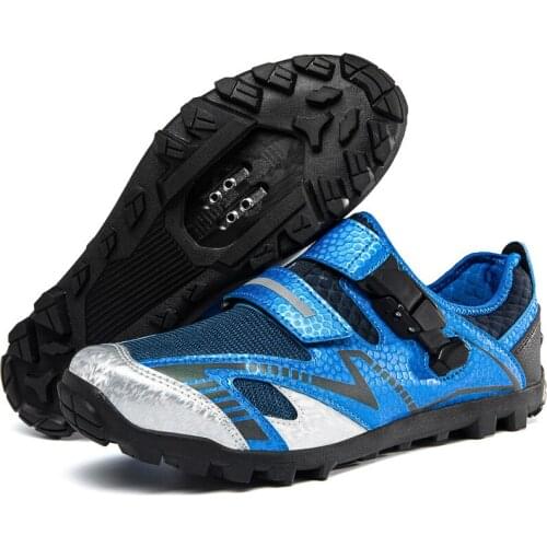 Rubber mountain bottom cycling shoes casual non-locking hard bottom cycling shoes men and women road mountain bike shoes