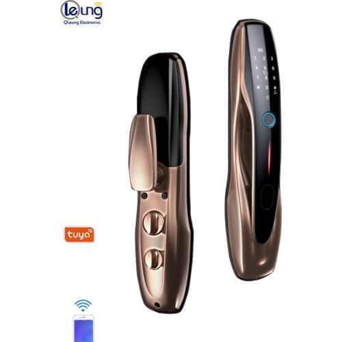 S916-1 Smart Tuya APP Digital Biometric Fingerprint Key Card Password Wifi Smart Door Lock