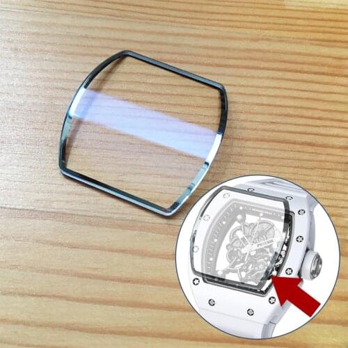 Sapphire crystal glass for Richard Mille RM055 NTPT automatic watch