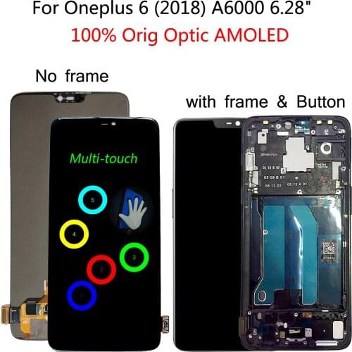 Shyueda Oig For Oneplus 6 1+6 (2018) A6000 6.28" LCD Display Touch Screen Digitizer with tools