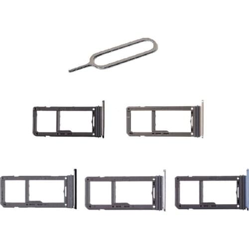 SIM1 + SIM2/Micro SD Dual Sim Card Tray Holder With Eject Pin OEM Part for Samsung Galaxy S8 G950/S8 Plus G955