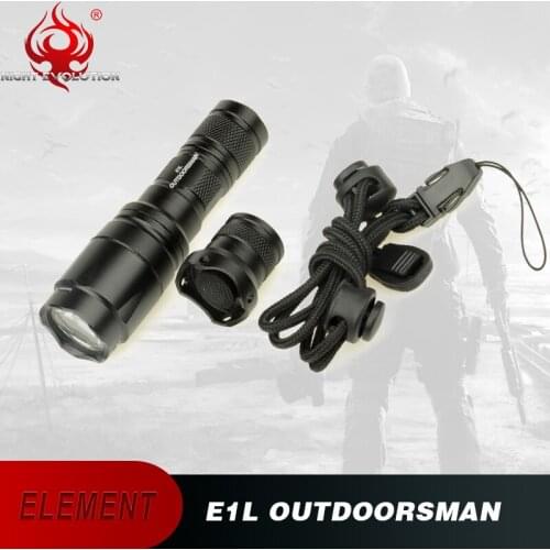 Airsoft Element Tactical SF E1L Outdoorsman Light 200 Lumens Tactical Flashlight LED Light Black For Outdoor Hiking EX343