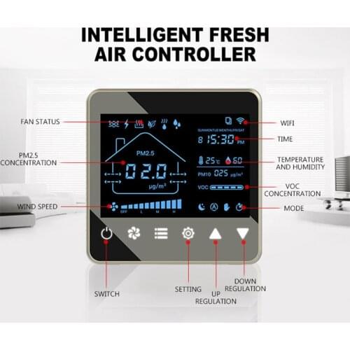 Digital display air Purifier controller Intelligent fresh air system controller air filter controller