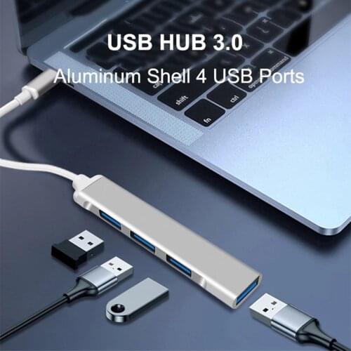 USB C HUB USB 3.0 Type C 4 Port Multi Splitter Adapter OTG For Xiaomi For Macbook Pro 13 15 Air Pro PC Computer Reader Slot