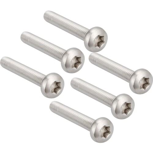 Stainless Steel Tamper Proof Torx Pan Head Machine Screw Nylock M4 * 6MM-55MM Length