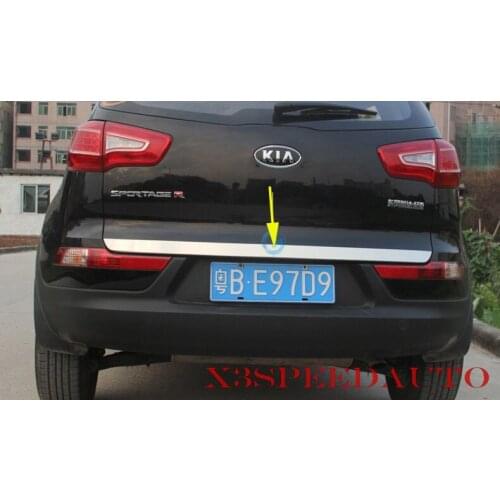 High Quality Chromed ABS Plastic Tailgate rear Trunk Hatch Lower Lid Trim For Kia Sportage 2010 2012 2013 2014 2015