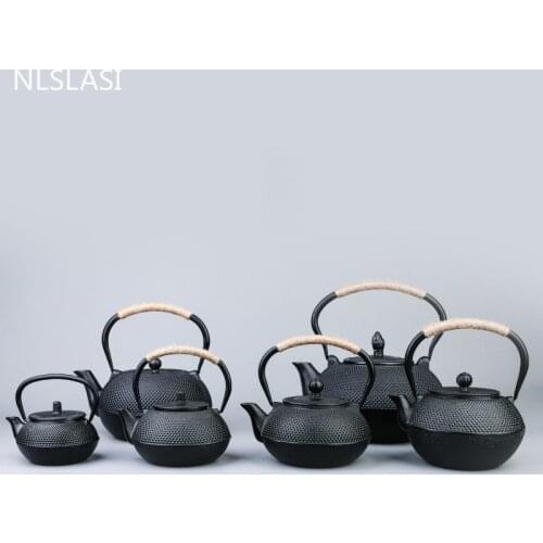 Japanese Cast Iron Tea Pot Induction Cooker Teapot with Stainless Steel Infuser tea Kettle Oolong tea Coffee Maker Pot