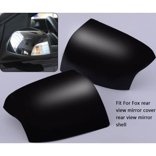 1Pair ABS Car Side Door Rearview Wing Mirror Cover Cap Trim Black Fit For Ford Focus MK2 2005 2006 2007 2008