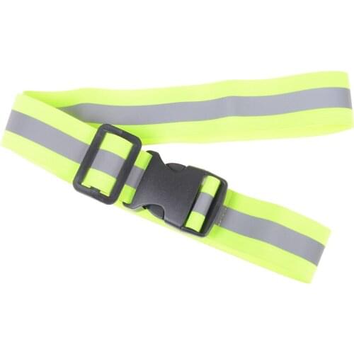 1Pcs Safety Reflective Belt High Visibility Reflective Safety Belt Running Jogging Walking Biking Supplies