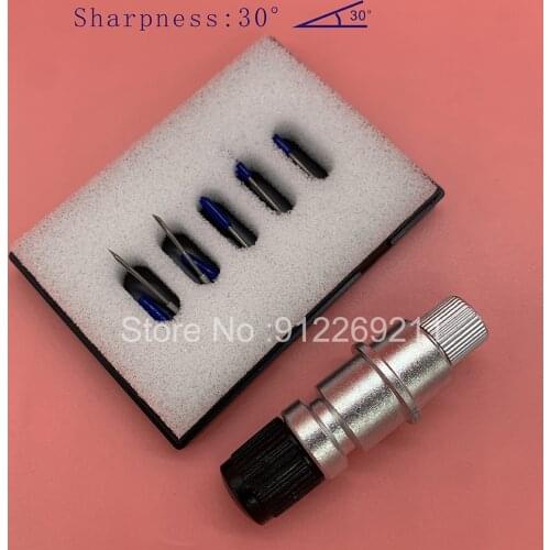 11PCS Graphte CB09 Knife Blade Holder 30/45/ 60 Degree Blade Set For CE5000 CE6000 CE7000 FC8000 FC8600 Vinyl Cutter Plotter