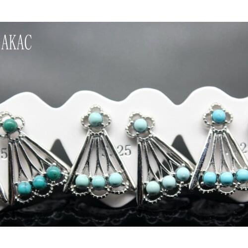 5pairs Natural blue turquoise earrings for women earrings wholesale