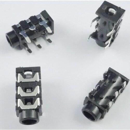 50pcs SMD 3.5mm Stereo Audio Socket Phone Jack Connector 3-Pin PCB Mount