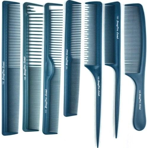 7 Pcs / Set Barber Hair Cutting Combs Anti Static Hair Comb Salon Hairdressing Tail Comb Barber Comb Hair Care Styling Tool