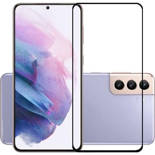 75 Pcs/Lot 2.5D Premium Tempered Glass Full Cover Screen Protector Protective Film for Samsung Galaxy S21+ 5G