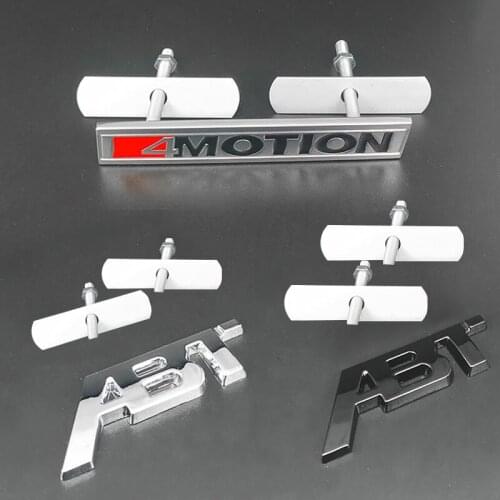 Car Styling For AUDI ABT VW ABT Grille Sticker Emblem Badge Sticker Car Front Grill Sticker Metal Auto Tuning Accessories