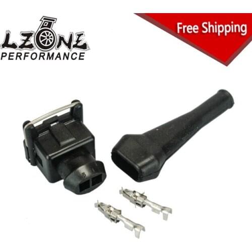 FREE SHIPPING - EV1 Fuel Injector Connectors For many cars EV1 Injector Plug JR-FIC12