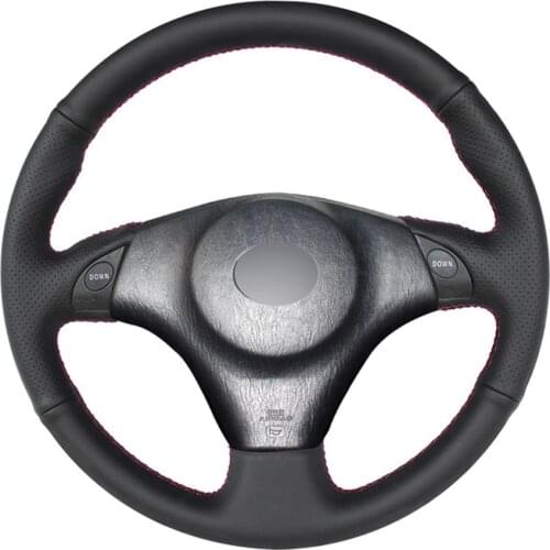 Black PU Faux Leather DIY Car Steering Wheel Cover for Toyota RAV4 Celica 1998-2005 MR2 2000-2004 Lexus IS200 IS300 1999-2005