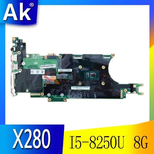 For Lenovo Thinkpad X280 I5-8250U 8G Notebook Motherboard FRU 01LX673 02HL312 01LX677 02HL313 01YN001 02HL315 100% test ok