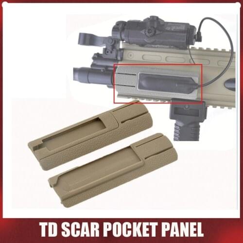 Element Airsoft 4.125" ITI Scar Pocket Panel Remote Switch Rail Pads Set Light Fits 20mm rails EX300