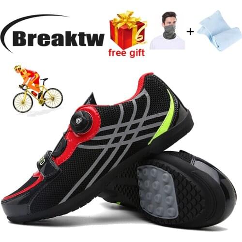 Summer Cycling Shoes Mesh Men' Triathlon Mountain Bike Outdoor MTB Sports Shoes Non-locking Women' Road Bike Power-assisted Shoe