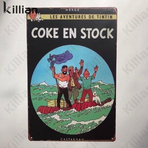 Anime Cartoon Metal Plate Retro Tin Sign Shop Decor Nautical Metal Painting Cartoon Metal Poster Bar Club Wall Home Decoration