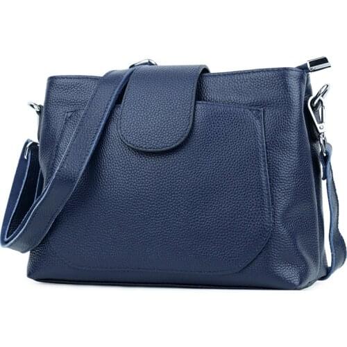 Fashion Women Flap Casual Genuine Leather Shoulder Bags Lady Crossbody Messenger Bag Elegant Envelop Clutch Purse