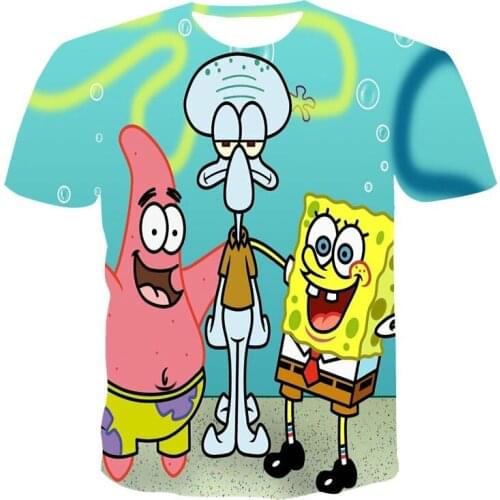 2021 New Spring And Summer 3D Printed Childrens Cartoon Anime T-shirt Fashionable And Cute 3D Printed Boy Clothing