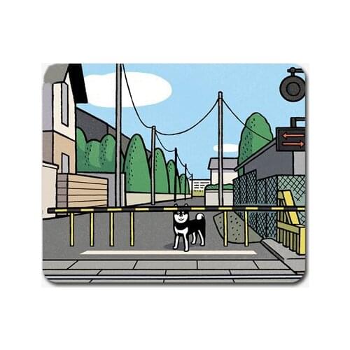 Office Computer Desk Mat Table Keyboard Mouse Pad Erha Dog I Want To Wait For My Master Non-slip Mat Gamer Mousepad Mat