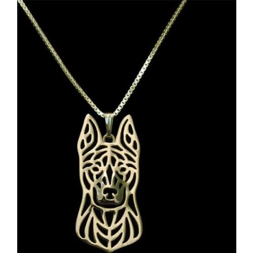 DANGGAO fashion Handmade Dutch Shepherd Pendant women chain choker necklace jewelry Pet Lovers Christmas birthday Gift