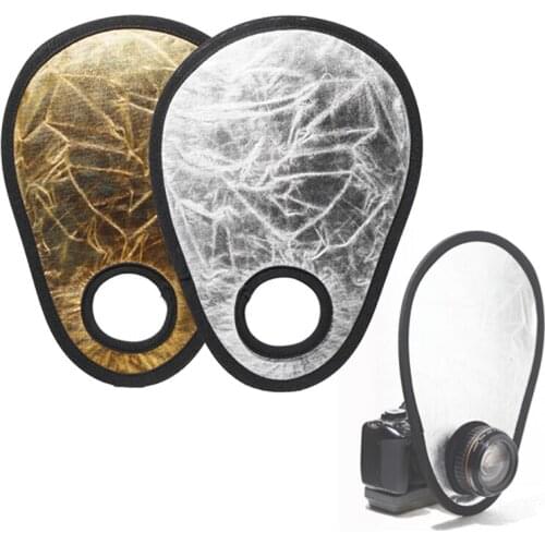30cm 12in Gold Silver 2in1 Light Spotlight Portable Photo Flash Reflector Fotografia Photography Collapsible Light Accessories