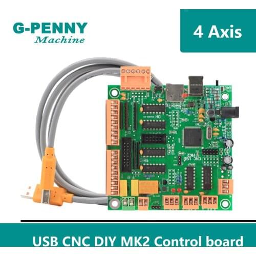 CNC DIY Machine 4 axis USBCNC Controller CNC USB Interface Board MK2 100kHz Multi-axis multifunctional control board