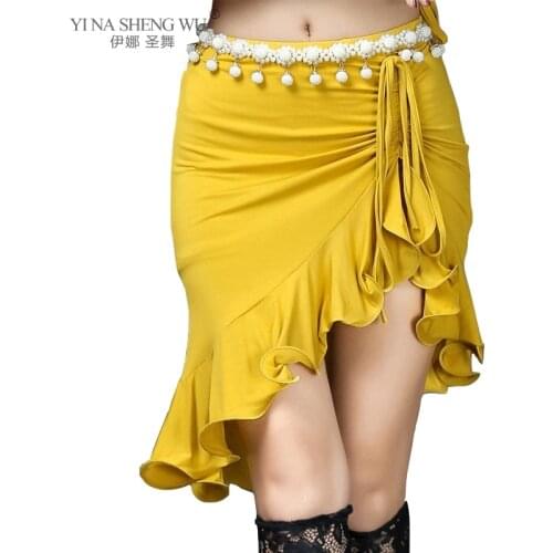 New Arrivals Women Belly Dance Clothes Short Skirts Practice Wrapped Spandex Bellydance Costume Accessories(without belt)
