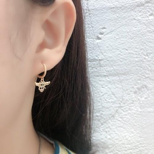 1Pair Diameter 11mm Piercing 925 Sterling Silver Earrings for Women 2020 Jewelry Bee Pendant Earrings Gifts for the New Year