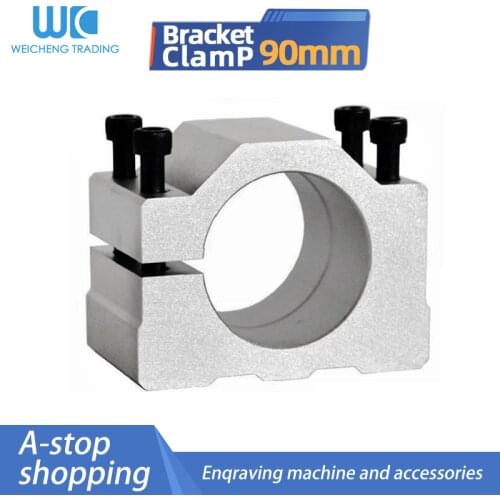 1pc Spindle Motor Brackets Aluminum profile motor mount 90mm